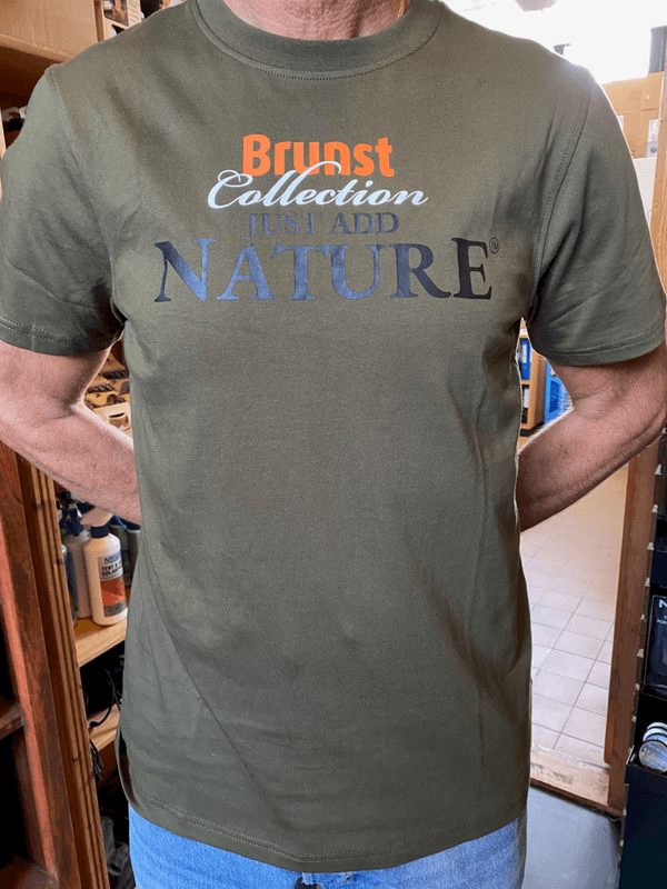 BRUNST T-SKJORTE JUST ADD NATUR GRØNN