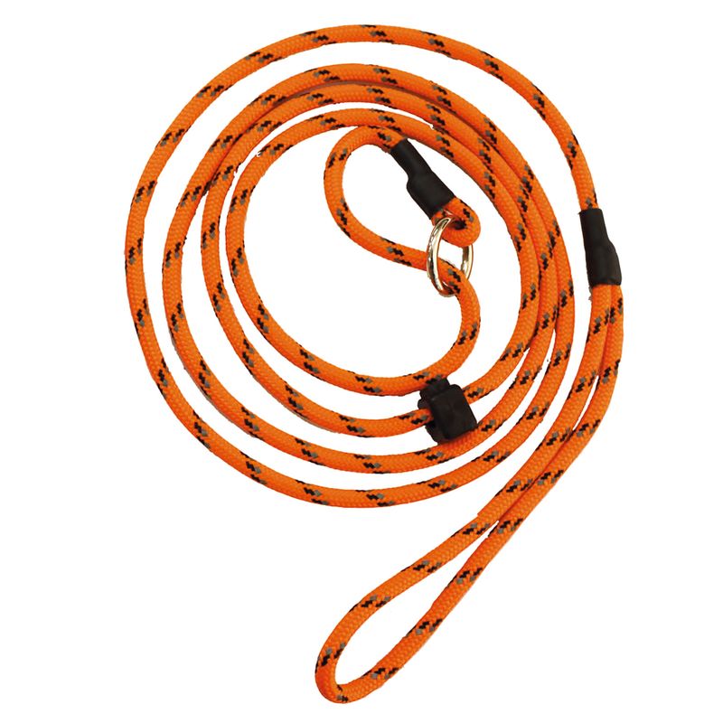 Retrieverkobbel med refleks - oransje 180 cm